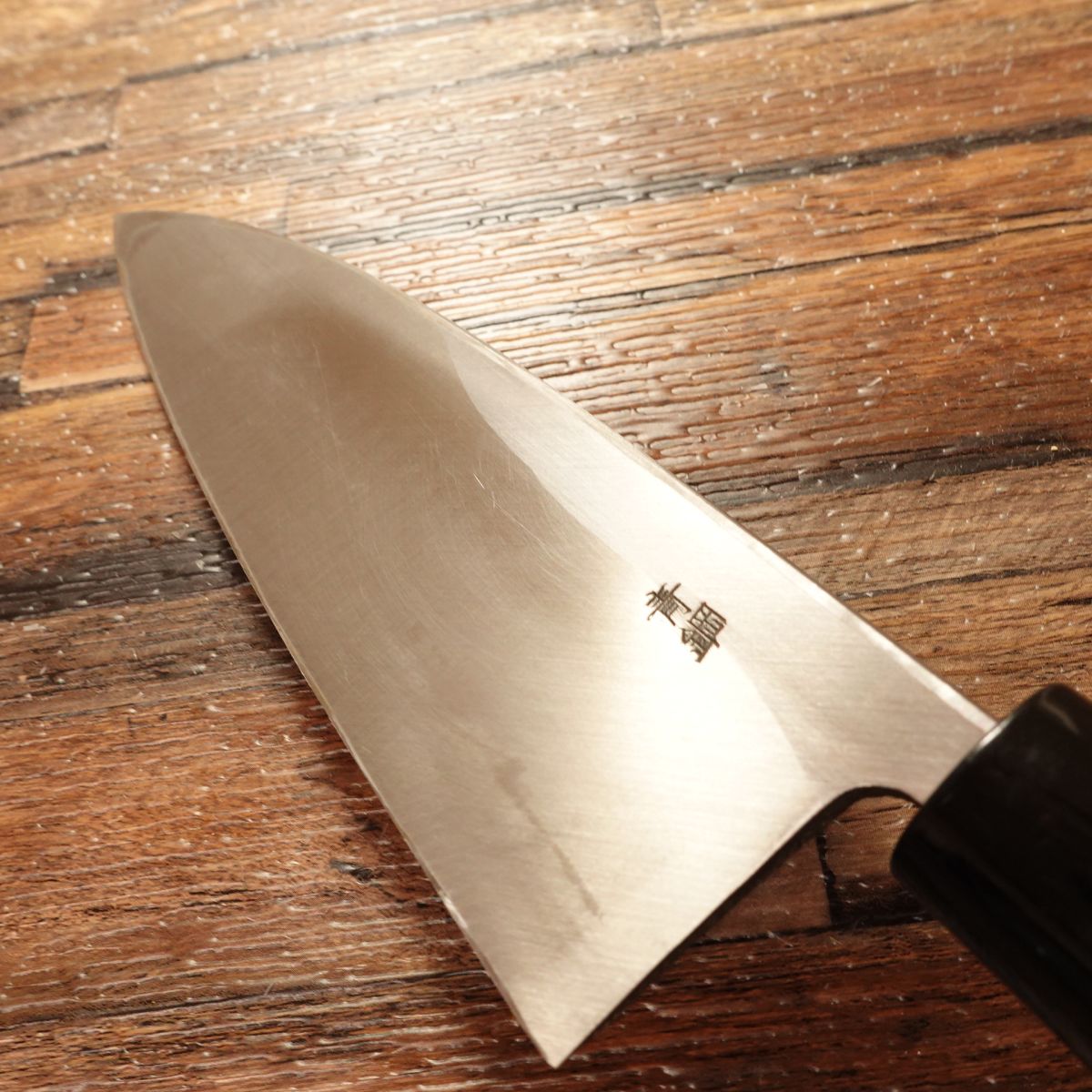 Eiko Deba Knife, Sharpened, Aogami Blue Steel, With Sticker, Unused with Box, 155mm