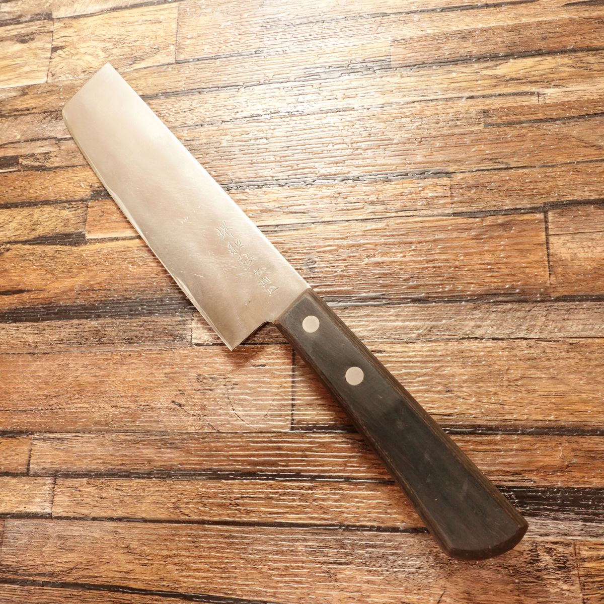Couteau Nakiri Sakai Kazuhiro, affûté, Hon-Warikomi, double biseau, 165 mm