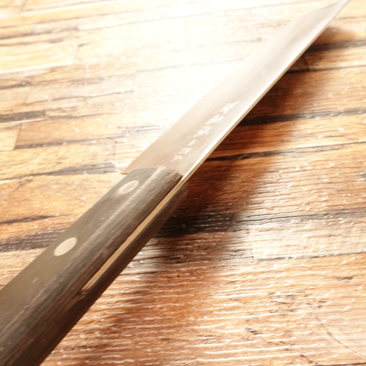 Couteau Nakiri Sakai Kazuhiro, affûté, Hon-Warikomi, double biseau, 165 mm