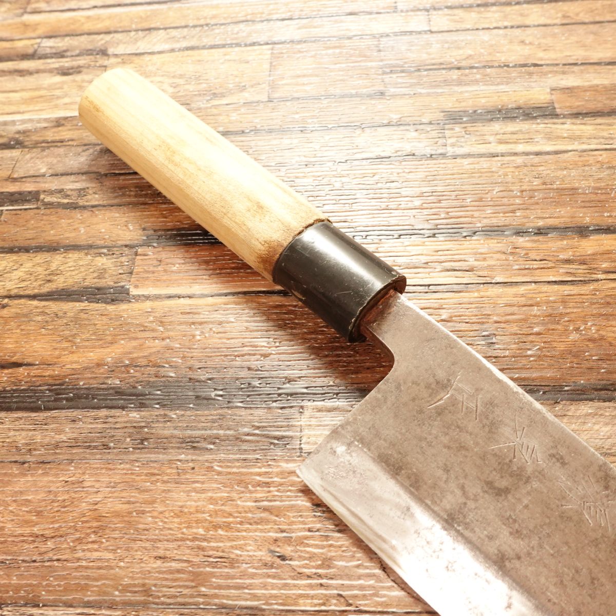 Minamoto Izumimasa Deba Knife, Sharpened, Single Bevel, 6-Sun, Hagane Steel, 185mm