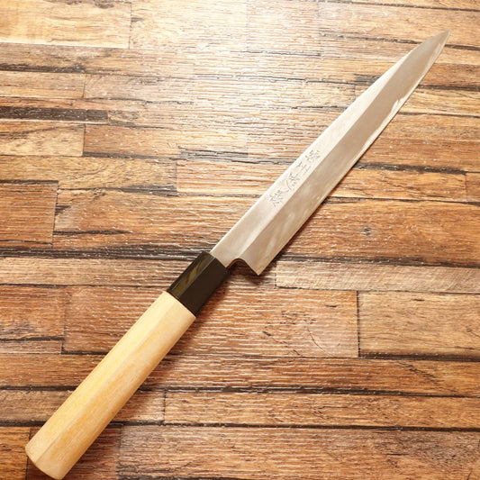 Unshu Tadayoshi Yanagiba Knife, Sharpened, Sashimi Knife, Hagane Steel, Near Unused, 210mm