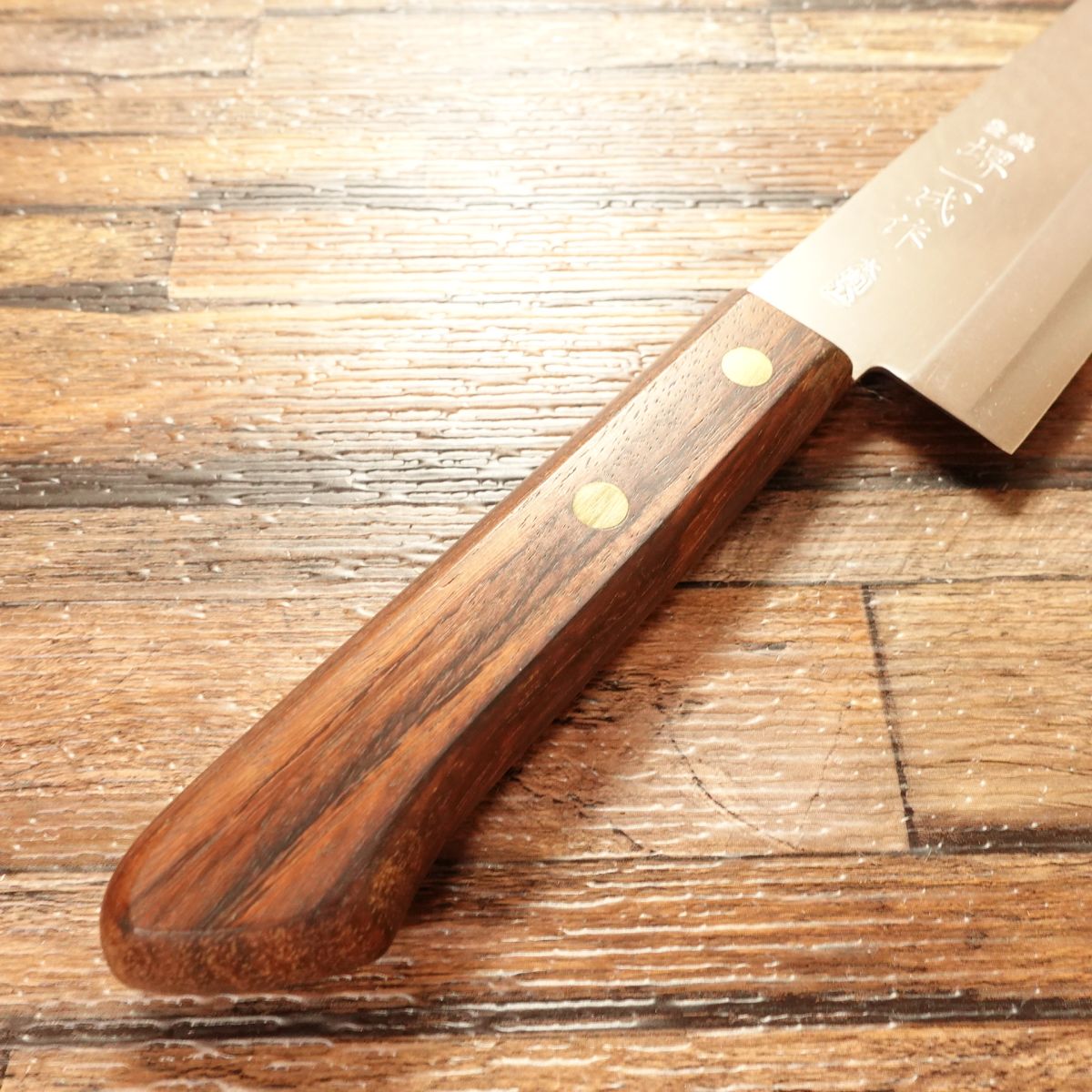 Sakai Kazunari Santoku Knife, Sharpened, All-Purpose Knife, Hon-Warikomi Construction, Unused with Box, 170mm