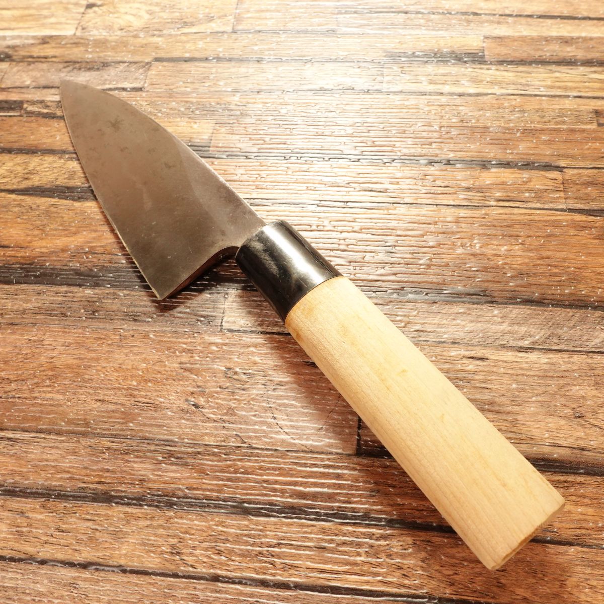 Kiyohiro Aji-Kiri Knife, Sharpened, Small Deba Knife, Sakai Kiyohiro Custom-Made, 125mm