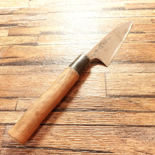 Tosa Tadayoshi Aji-Kiri Knife, Sharpened, Premium Small Deba Knife, Custom Handle, 100mm