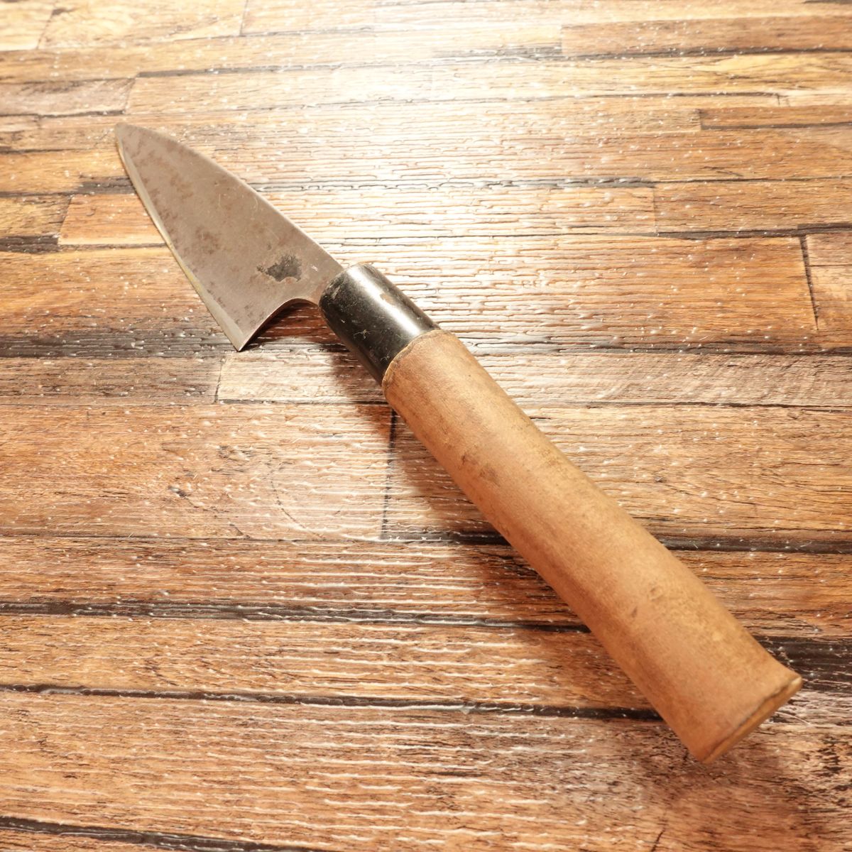 Tosa Tadayoshi Aji-Kiri Knife, Sharpened, Premium Small Deba Knife, Custom Handle, 100mm