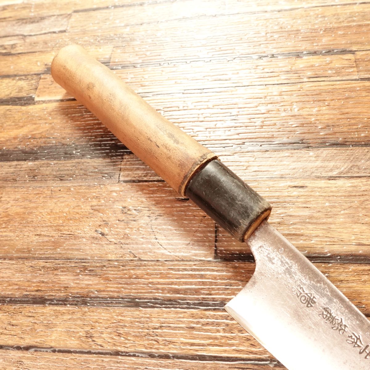 Tosa Tadayoshi Aji-Kiri Knife, Sharpened, Premium Small Deba Knife, Custom Handle, 100mm