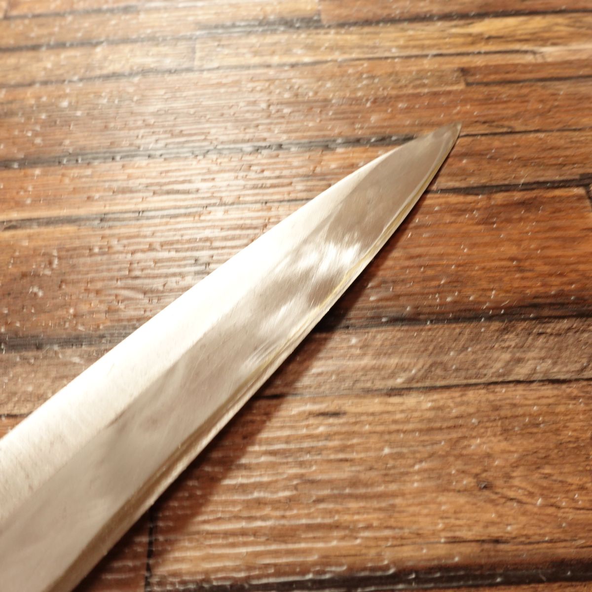 Minamoto Kikushige Yanagiba Knife, Sharpened, Sashimi Knife, Sakai, Finest Forged, With Seal, 240mm