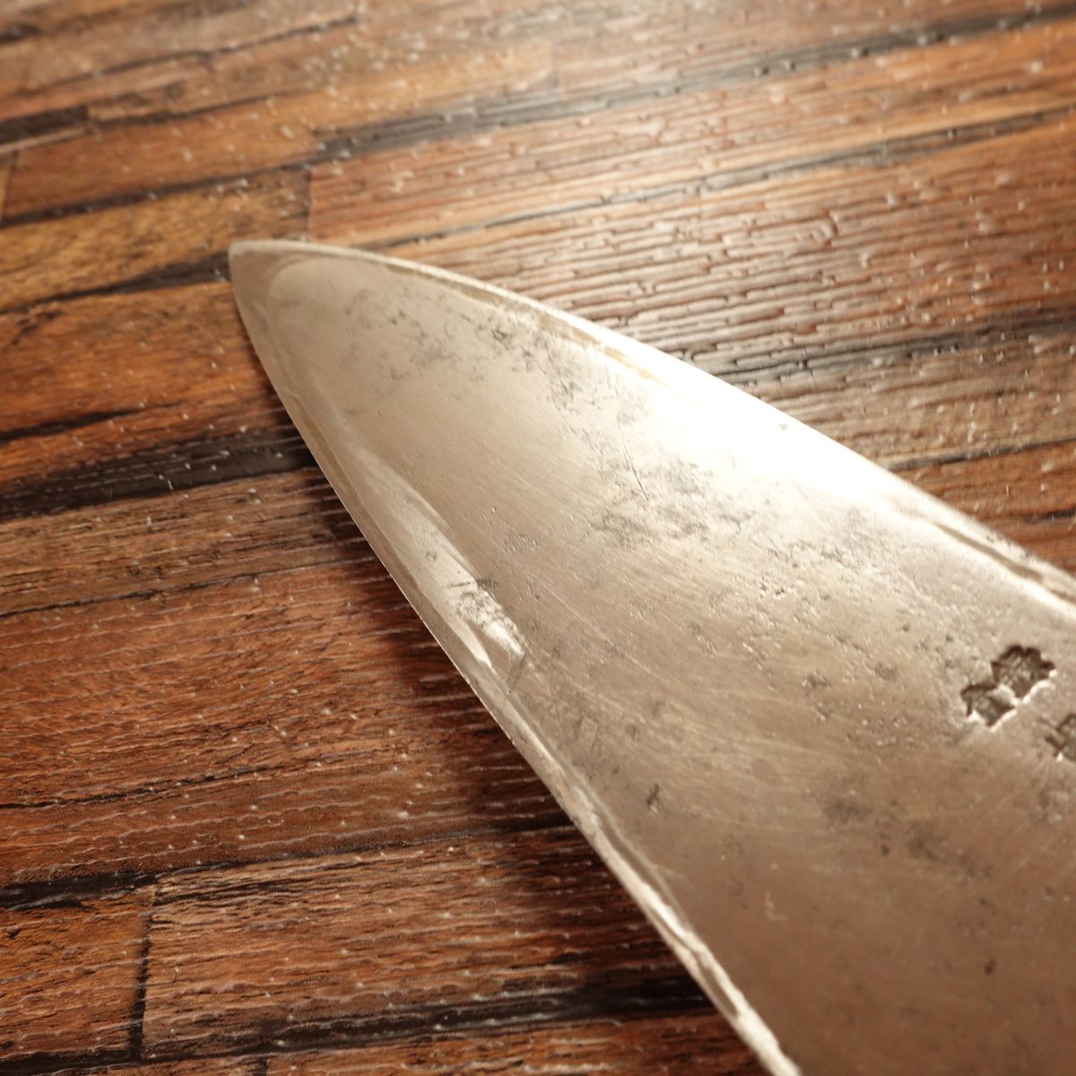 Sakai Takayuki Deba Knife, Sharpened, Water Buffalo Handle, Well-Maintained, Superior Grade, 180mm