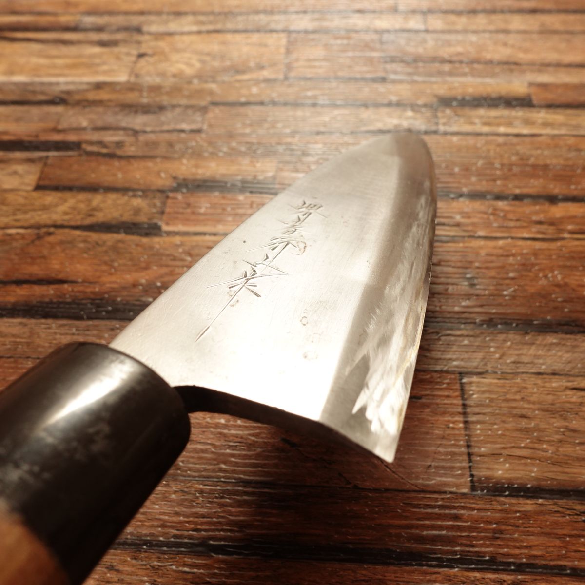 Sakai Takayuki Deba Knife, Sharpened, Water Buffalo Handle, Well-Maintained, Superior Grade, 180mm