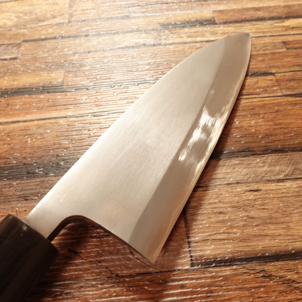 Sadamune Deba Knife, Sharpened, Water Buffalo Handle, Unused Stored Item, Boxed, 170mm