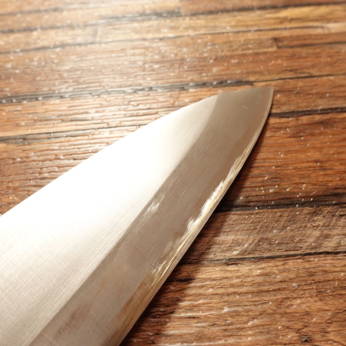 Sadamune Deba Knife, Sharpened, Water Buffalo Handle, Unused Stored Item, Boxed, 170mm