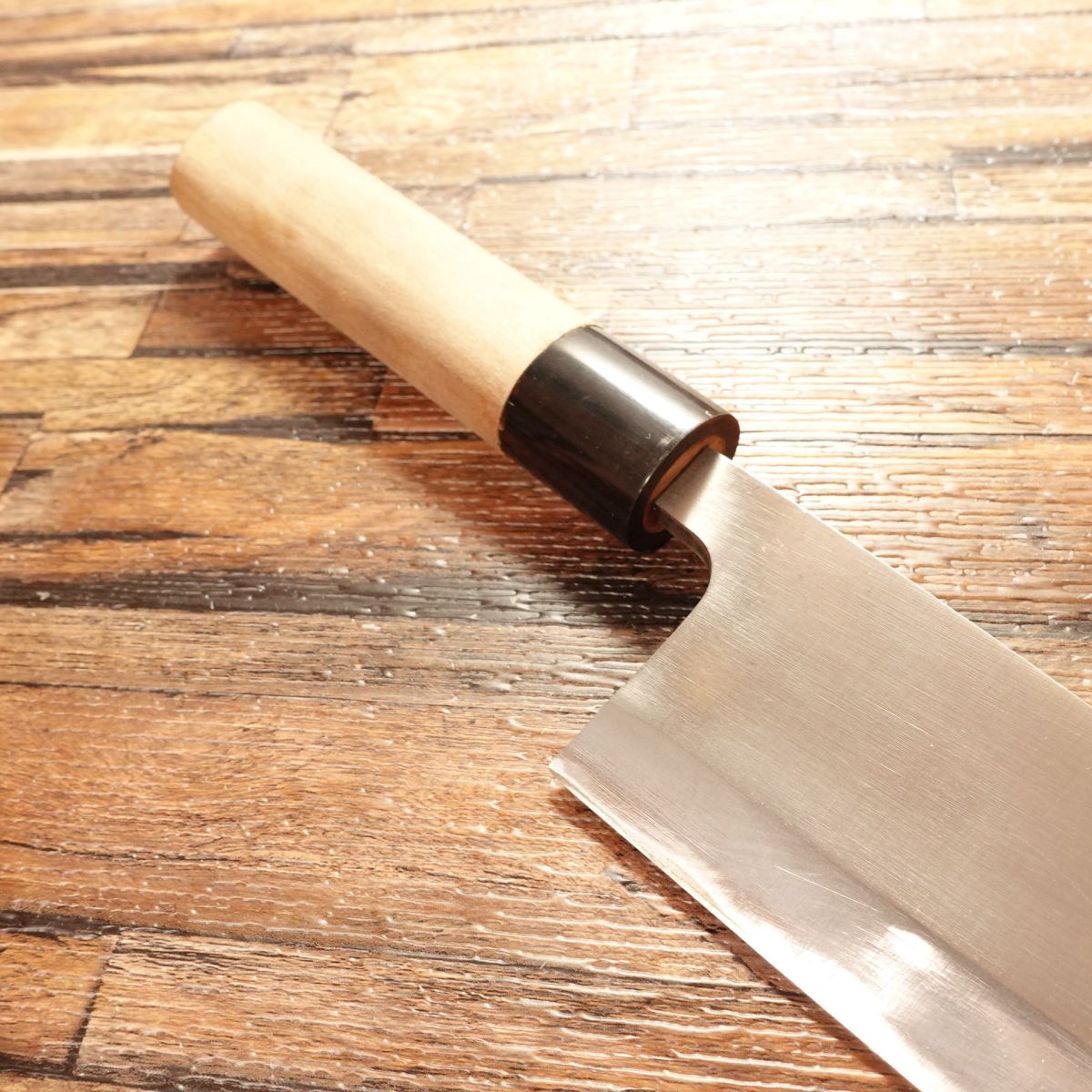 Sadamune Deba Knife, Sharpened, Water Buffalo Handle, Unused Stored Item, Boxed, 170mm