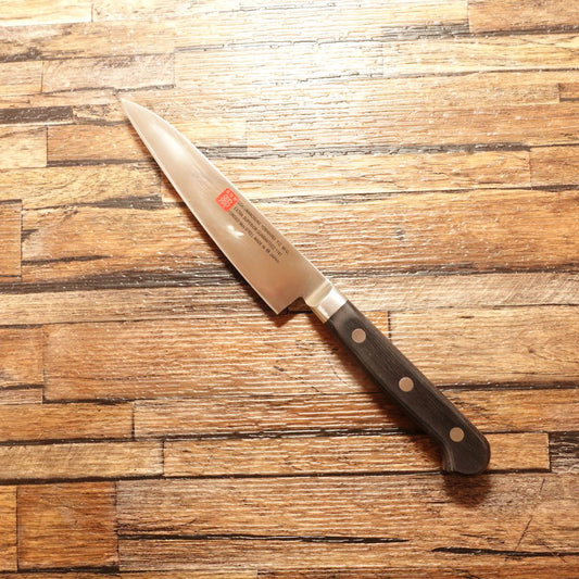 Goh Umanosuke Yoshihiro Petty Knife, Sharpened, Molybdenum Stainless, Fruit Knife, Decorative Cutting, 125mm