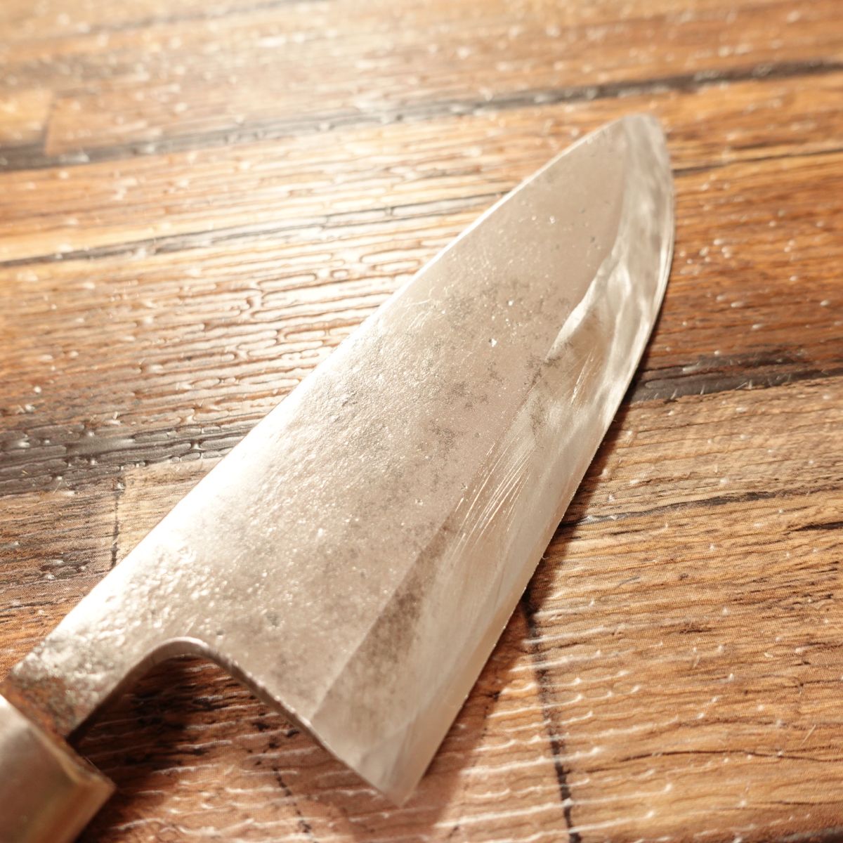 Masamoto Aji-Kiri Knife, Sharpened, Ko-Deba, Hagane, Single-Edged, 105mm