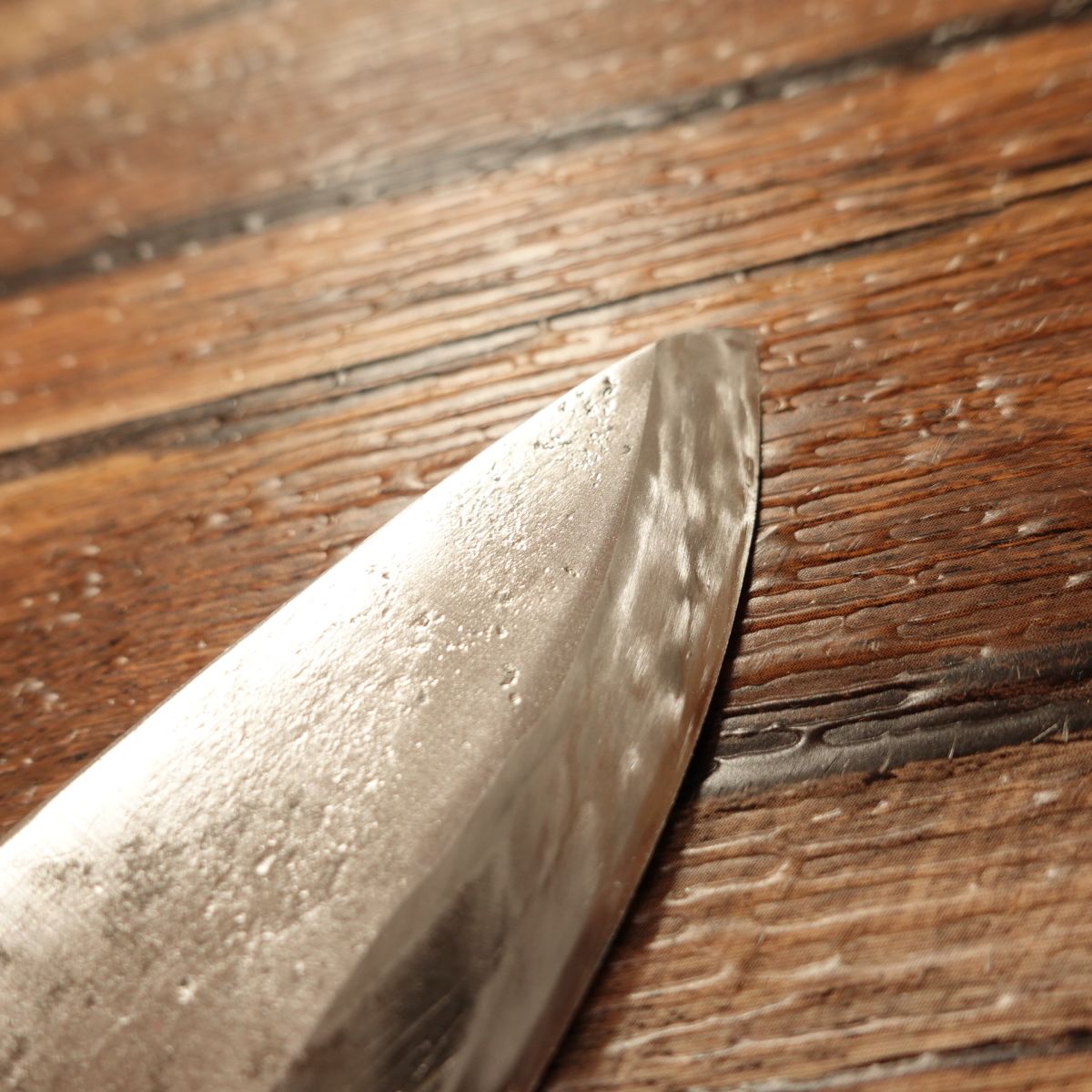 Masamoto Aji-Kiri Knife, Sharpened, Ko-Deba, Hagane, Single-Edged, 105mm