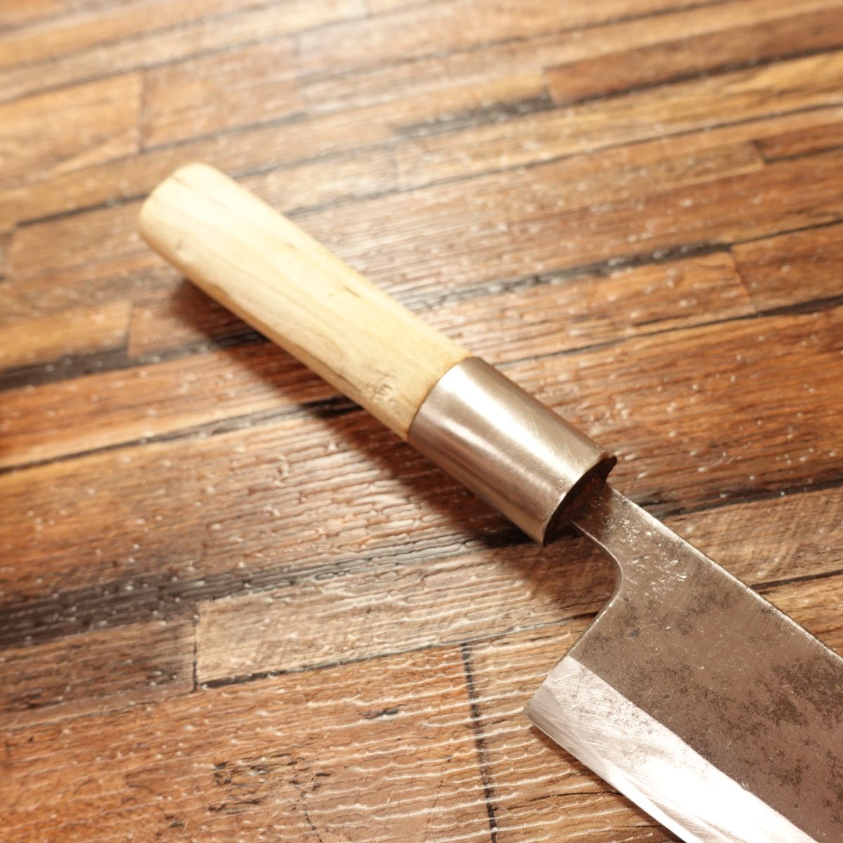 Masamoto Aji-Kiri Knife, Sharpened, Ko-Deba, Hagane, Single-Edged, 105mm