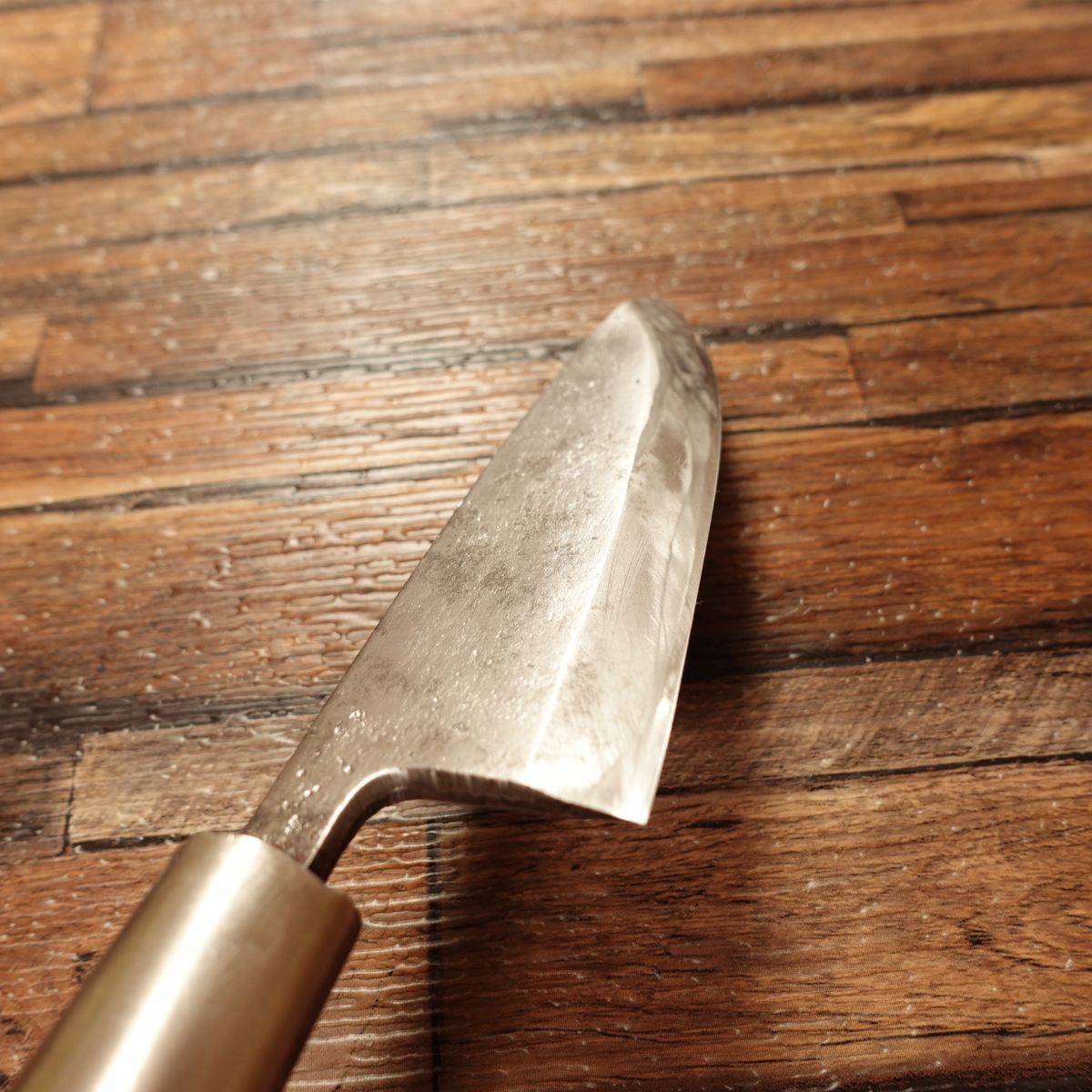 Masamoto Aji-Kiri Knife, Sharpened, Ko-Deba, Hagane, Single-Edged, 105mm