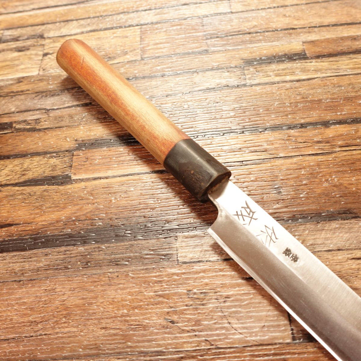 Sukenari Fugu-Hiki Knife, Sharpened, Water Buffalo Handle, Yanagiba, Sashimi Knife, Carefully Used, 255mm