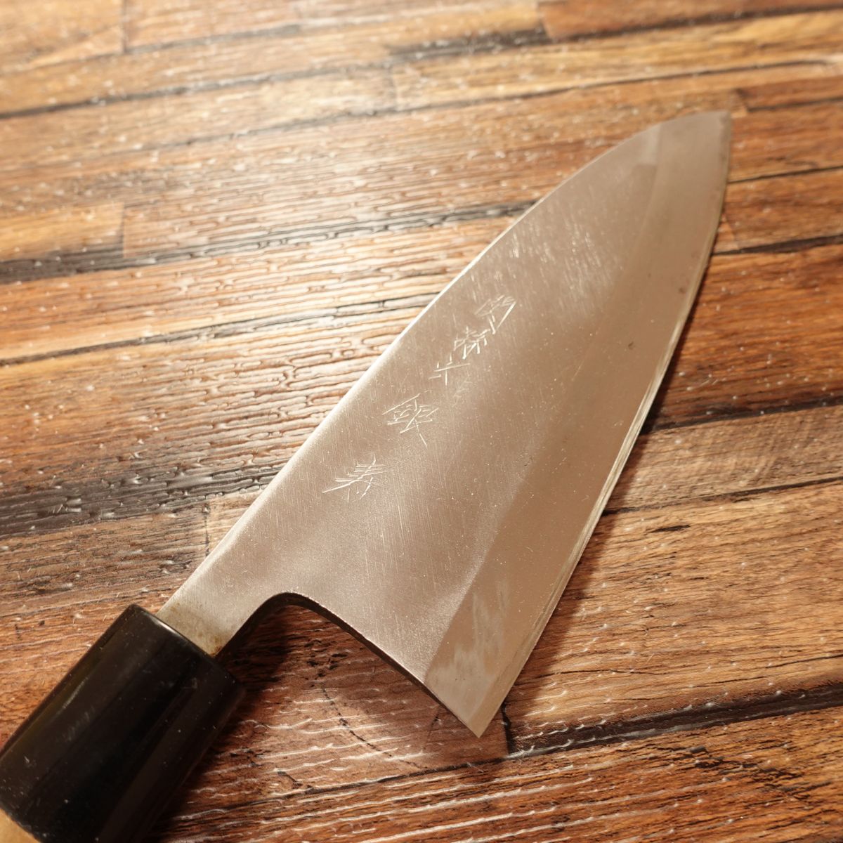 Seki Magoroku Deba Knife, Sharpened, Ginju, Hagane, Single-Edged, Lightly Used, 155mm