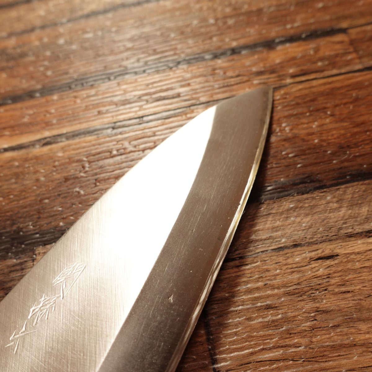 Seki Magoroku Deba Knife, Sharpened, Ginju, Hagane, Single-Edged, Lightly Used, 155mm