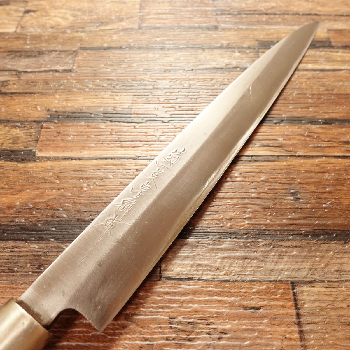 Kikuichimonji Yanagiba Knife, Sharpened, Sashimi Knife, Light Use, 205mm