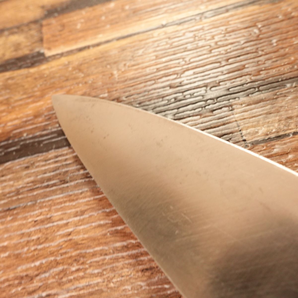 Tadafusa Aji-Kiri Knife, Sharpened, Black Finish, Small Deba, 105mm
