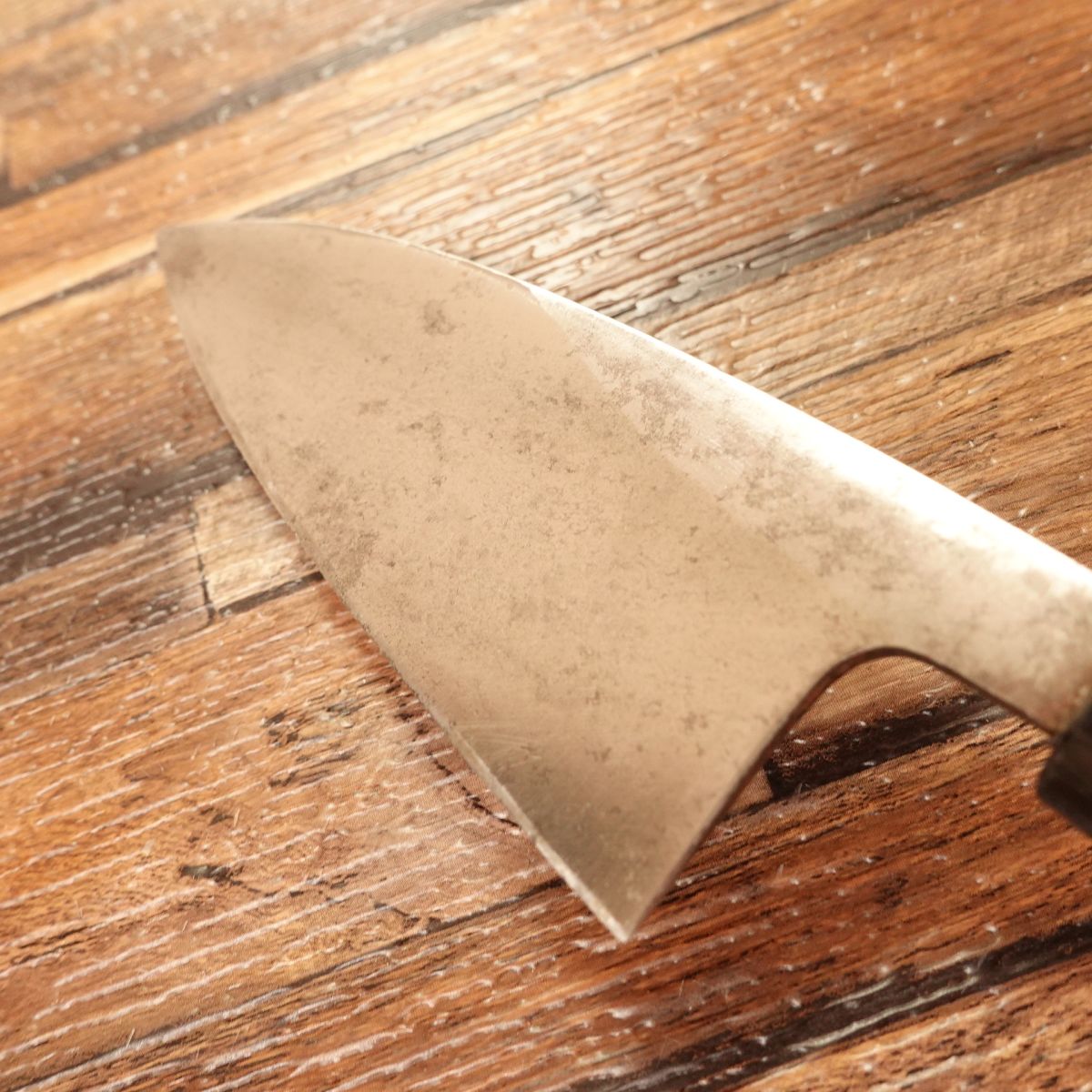 Kurogane-ya Aji-Kiri Knife, Sharpened, Nashiji Finish, Kurogane-ya Special, 105mm