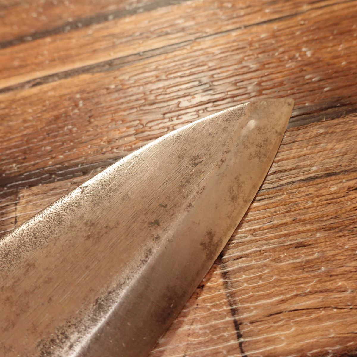 Kurogane-ya Aji-Kiri Knife, Sharpened, Nashiji Finish, Kurogane-ya Special, 105mm