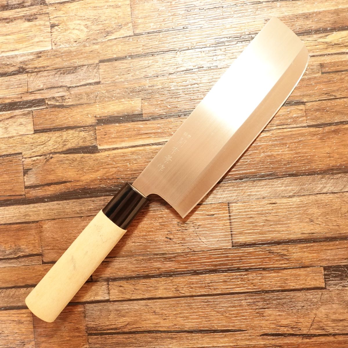 Sekimunekage Nakiri Knife, Sharpened, Stainless Steel, Near Unused, 165mm