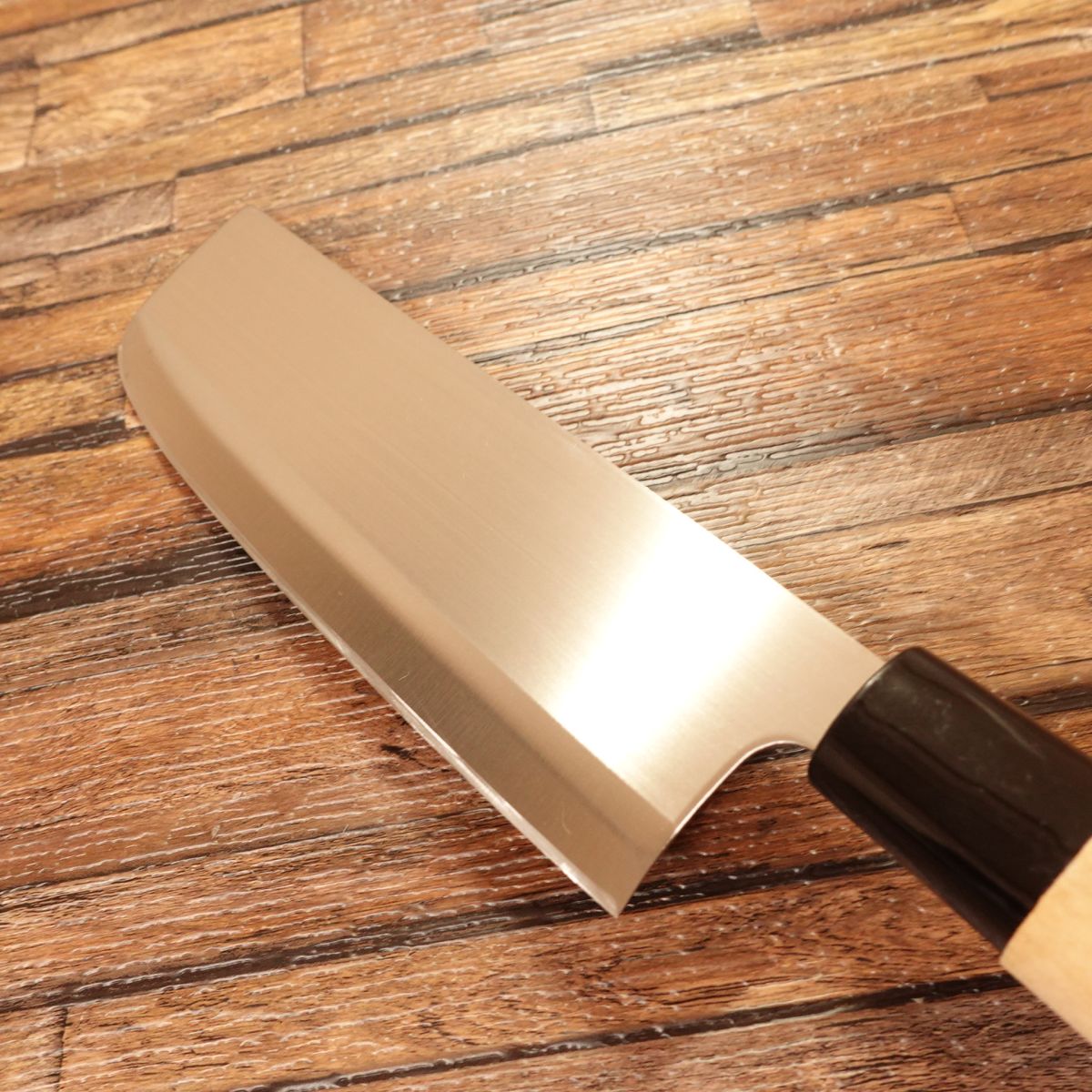 Sekimunekage Nakiri Knife, Sharpened, Stainless Steel, Near Unused, 165mm