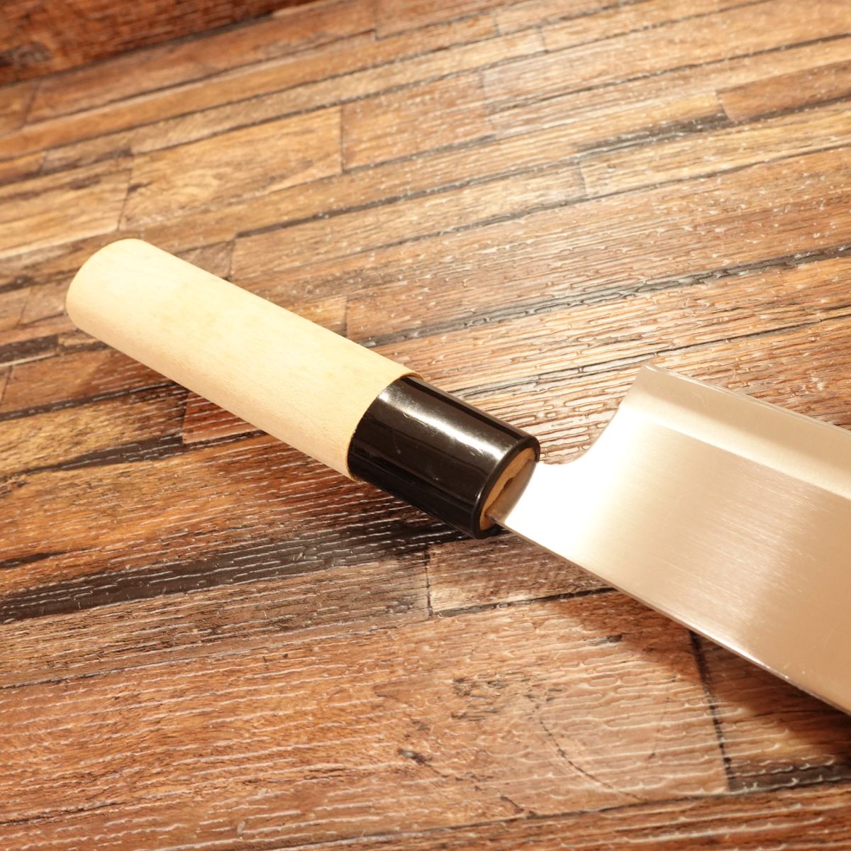 Sekimunekage Nakiri Knife, Sharpened, Stainless Steel, Near Unused, 165mm