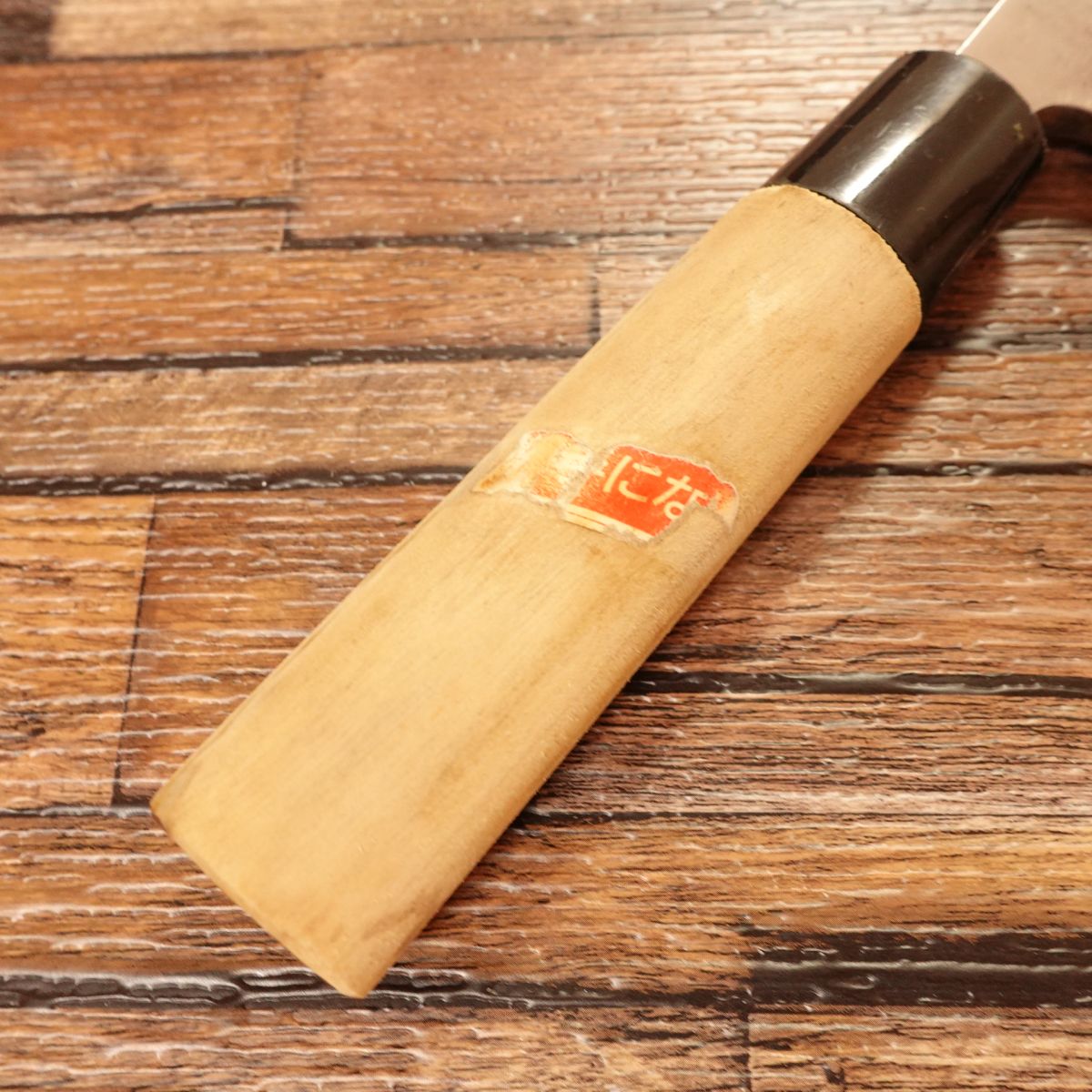 Gihei Deba Knife, Sharpened, Hagane, Sticker on Handle, 155mm