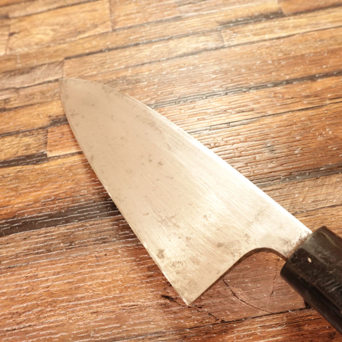 Gihei Deba Knife, Sharpened, Hagane, Sticker on Handle, 155mm