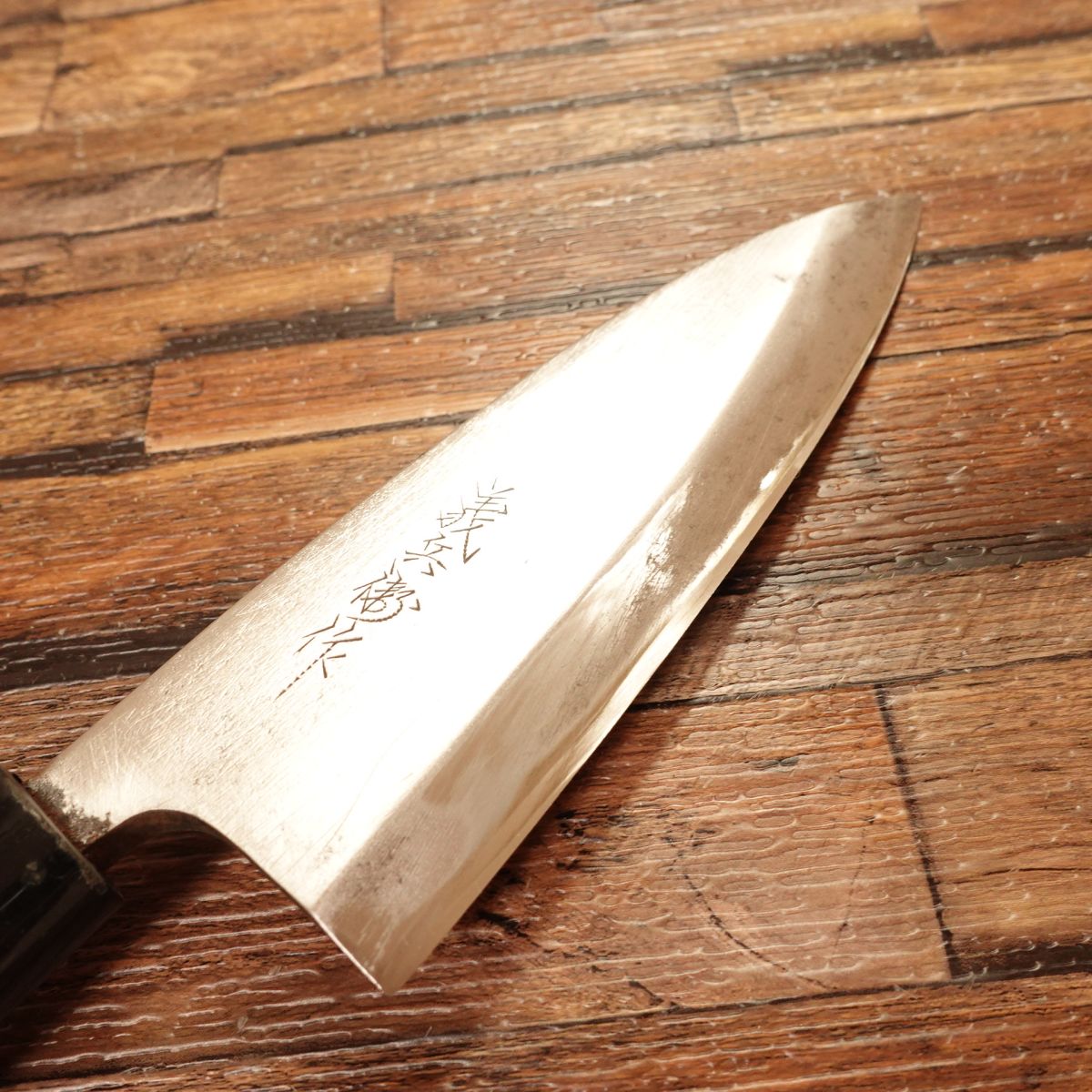 Gihei Deba Knife, Sharpened, Hagane, Sticker on Handle, 155mm