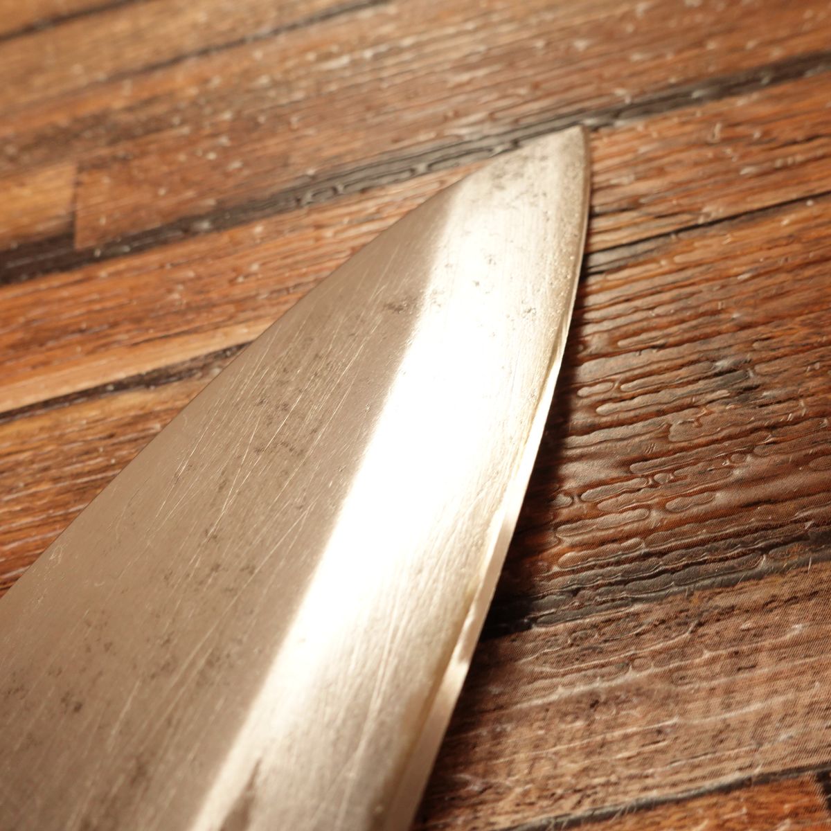 Gihei Deba Knife, Sharpened, Hagane, Sticker on Handle, 155mm