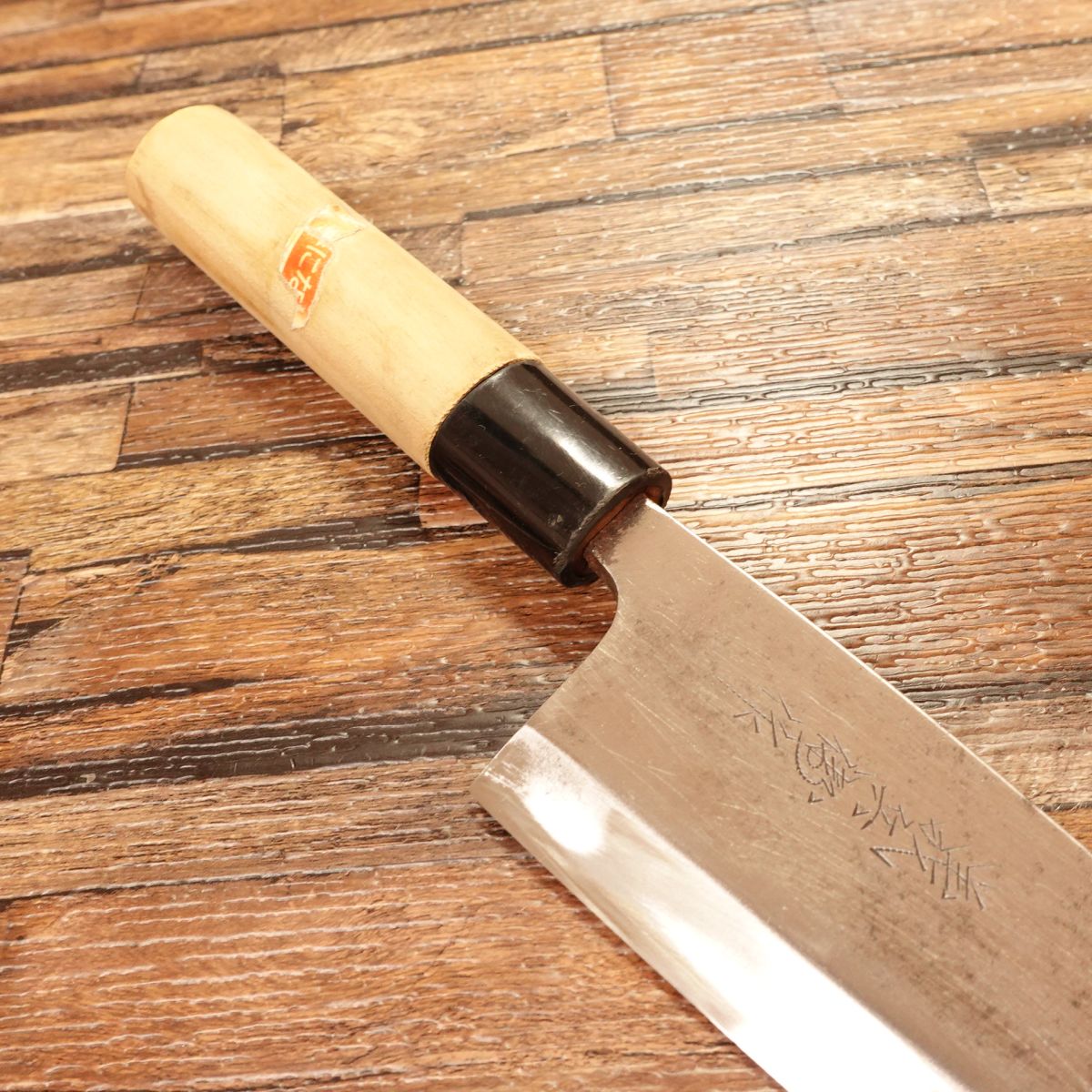 Gihei Deba Knife, Sharpened, Hagane, Sticker on Handle, 155mm