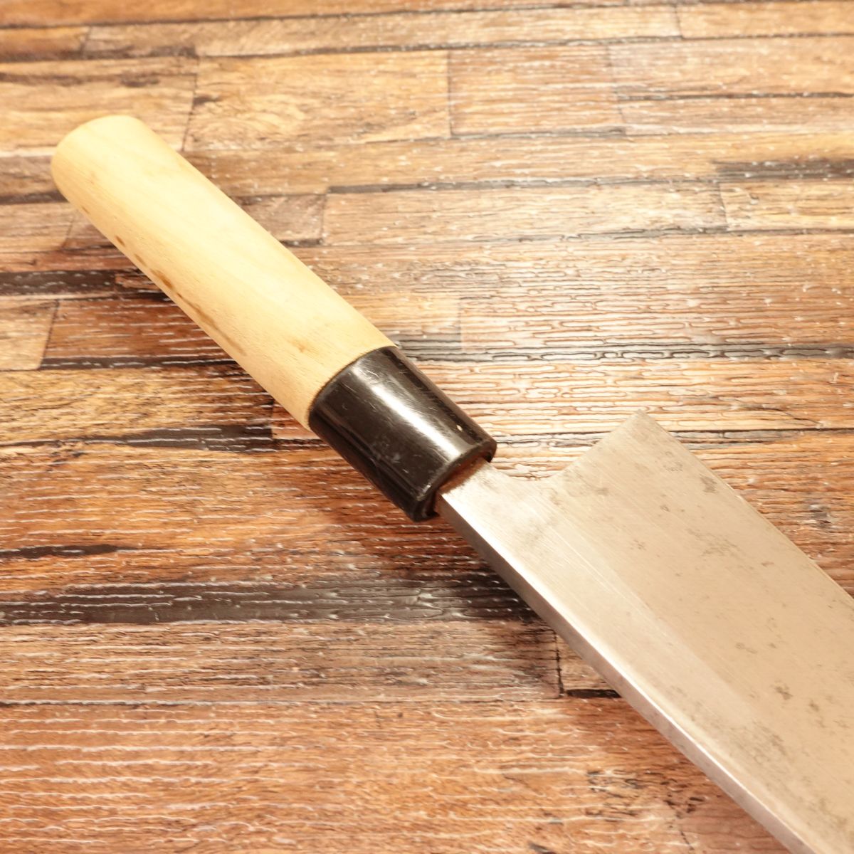 Gihei Deba Knife, Sharpened, Hagane, Sticker on Handle, 155mm