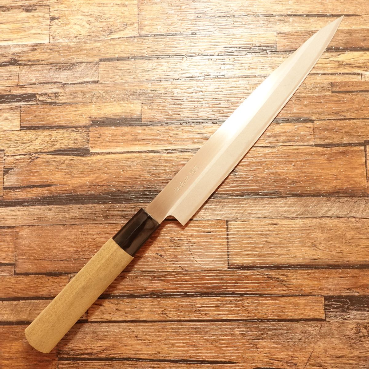 Sekimunekage Yanagiba Knife, Sharpened, Stainless Steel, Sashimi Knife, Near Unused, 215mm