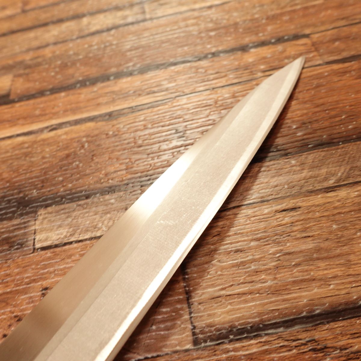 Sekimunekage Yanagiba Knife, Sharpened, Stainless Steel, Sashimi Knife, Near Unused, 215mm