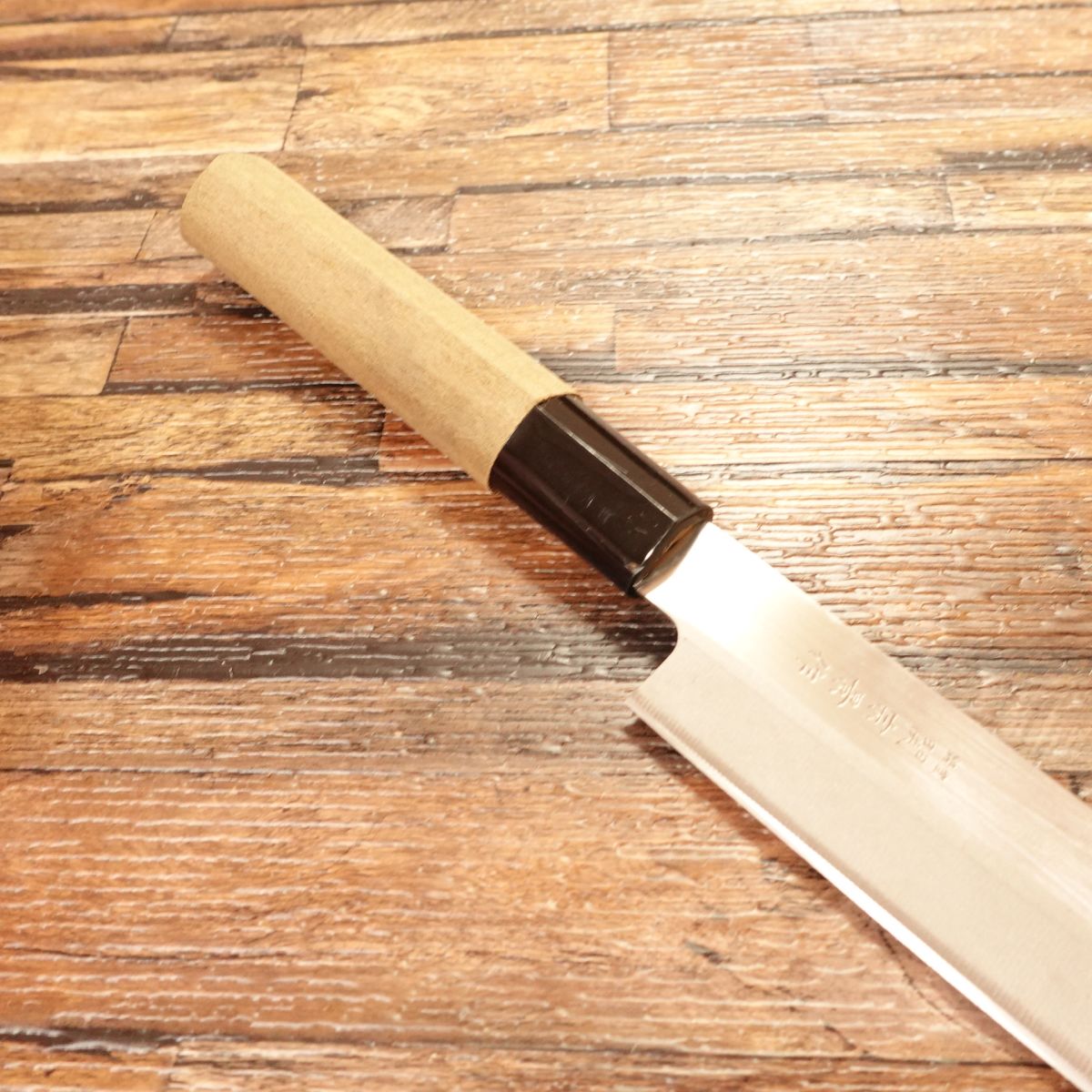 Sekimunekage Yanagiba Knife, Sharpened, Stainless Steel, Sashimi Knife, Near Unused, 215mm