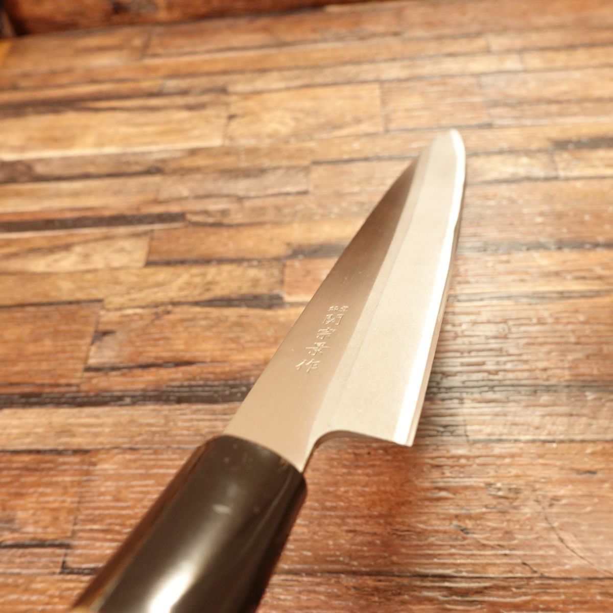 Sekimunekage Yanagiba Knife, Sharpened, Stainless Steel, Sashimi Knife, Near Unused, 215mm