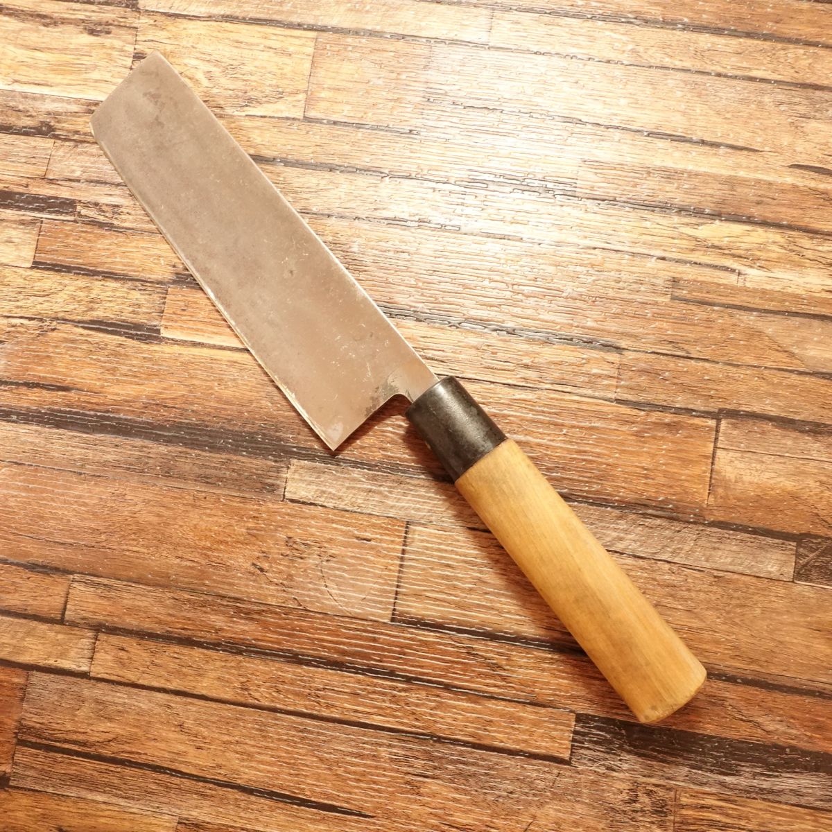 Koyama Nakiri Knife, Sharpened, Hagane, Hand-Forged A Den, 165mm