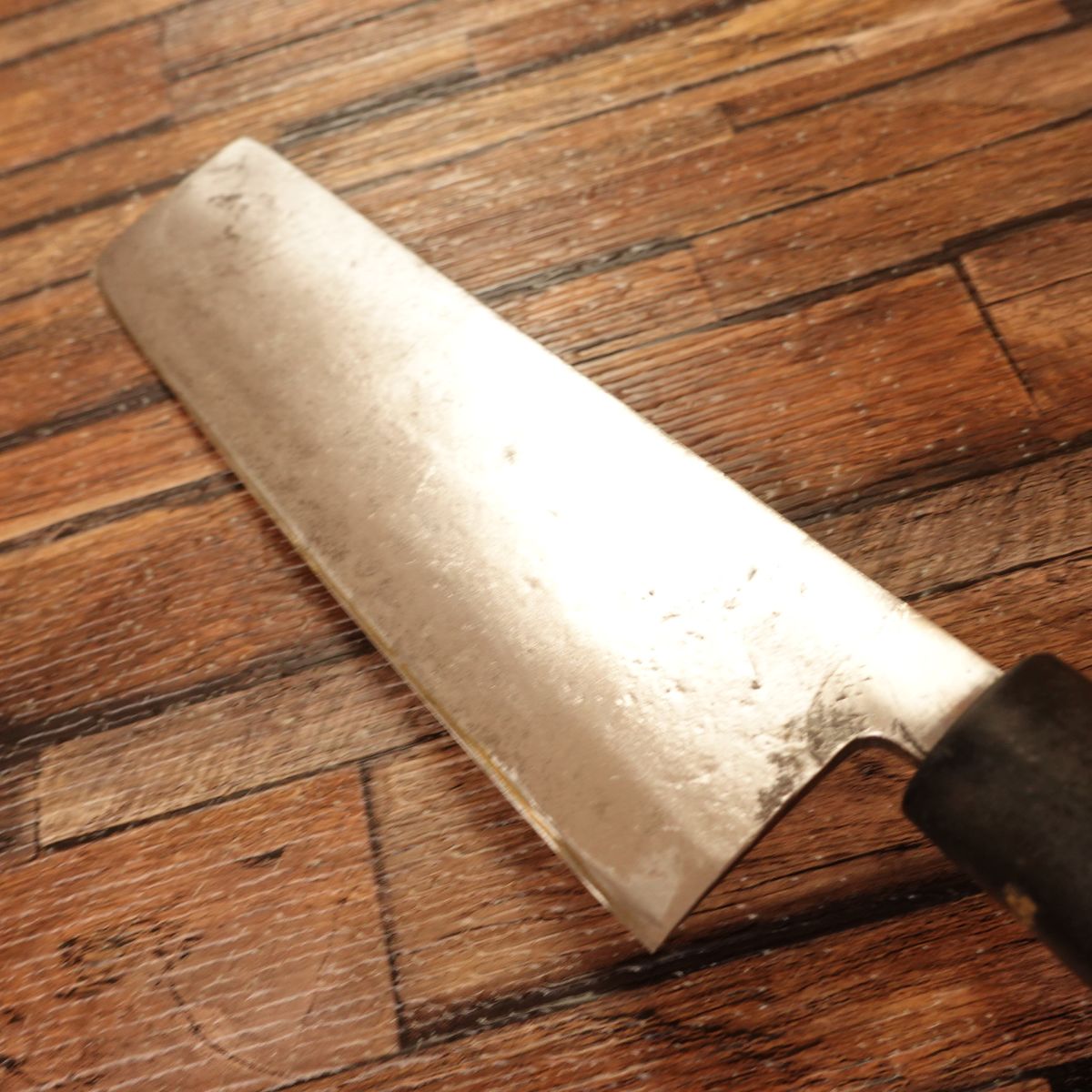 Koyama Nakiri Knife, Sharpened, Hagane, Hand-Forged A Den, 165mm