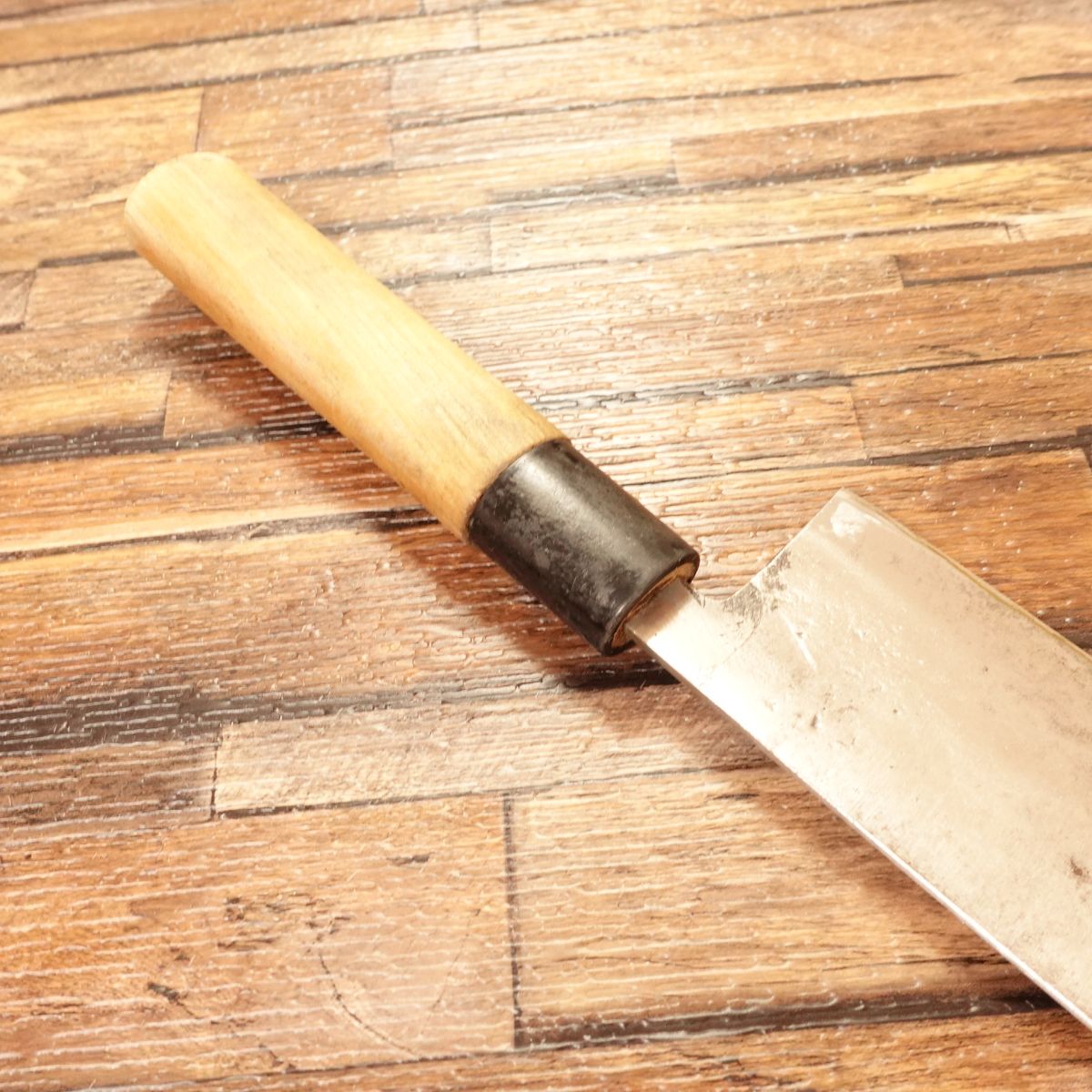 Koyama Nakiri Knife, Sharpened, Hagane, Hand-Forged A Den, 165mm