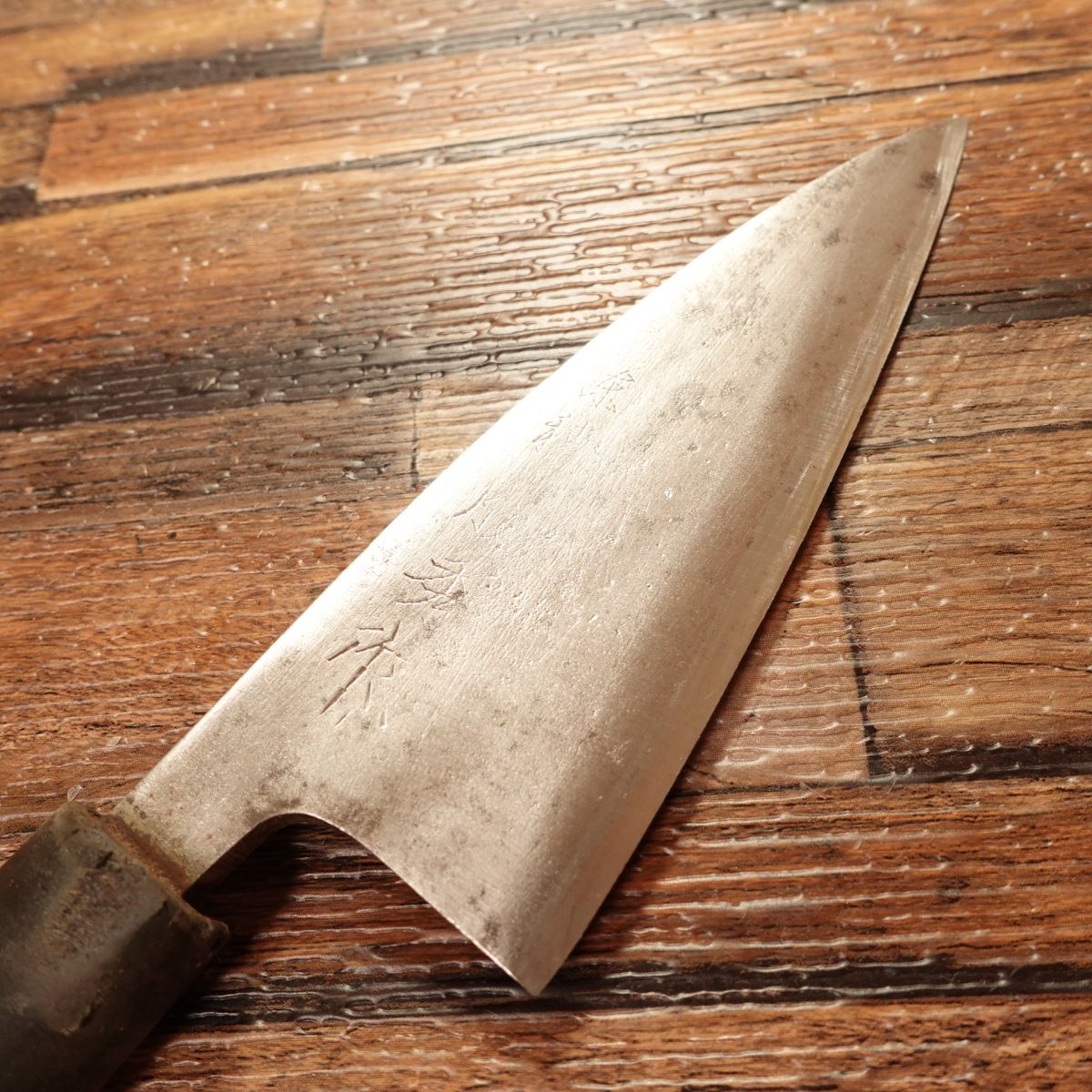 Toho Aji-Kiri Knife, Sharpened, Toshu Work, Small Deba Knife, 115mm
