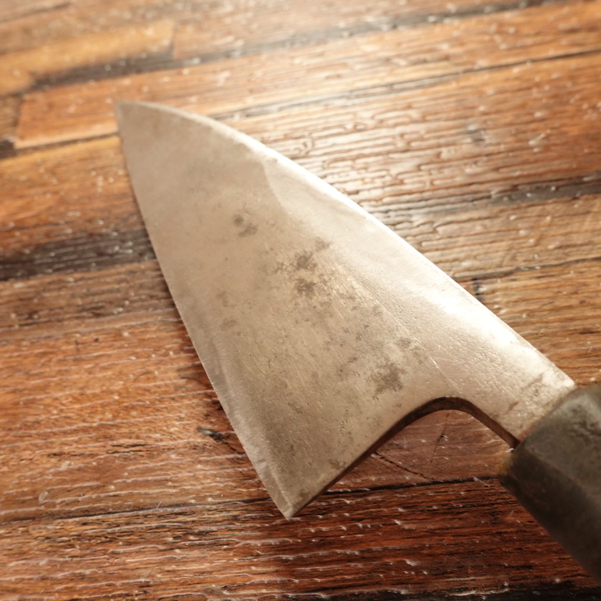 Toho Aji-Kiri Knife, Sharpened, Toshu Work, Small Deba Knife, 115mm