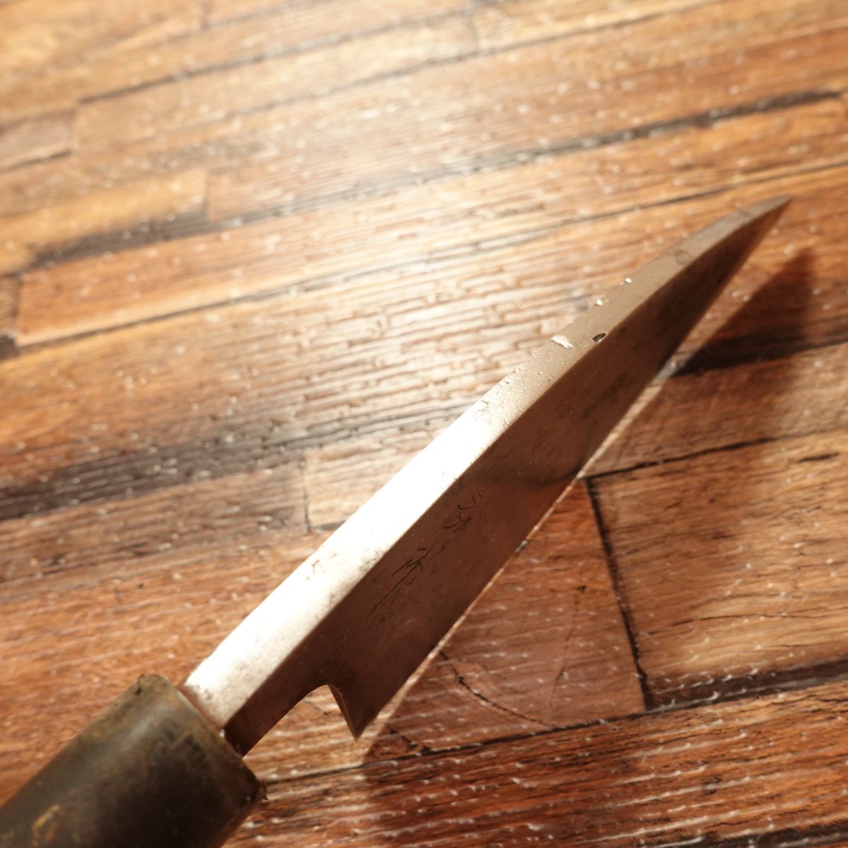 Toho Aji-Kiri Knife, Sharpened, Toshu Work, Small Deba Knife, 115mm