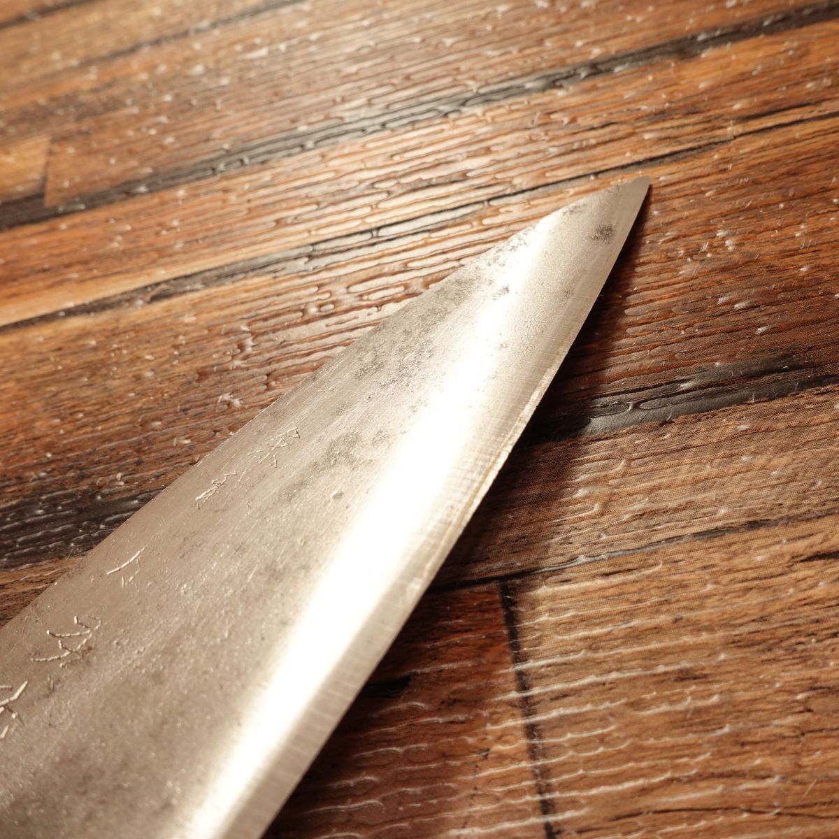 Toho Aji-Kiri Knife, Sharpened, Toshu Work, Small Deba Knife, 115mm