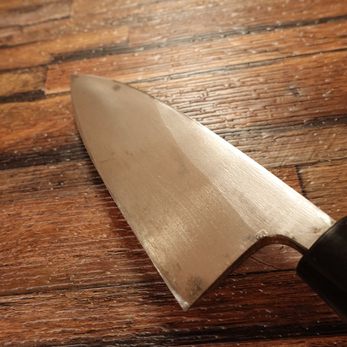 Igarashi Aji-Kiri Knife, Sharpened, Small Deba Knife, Hagane, Lightly Used, 125mm