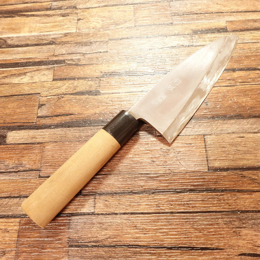 Ibuki Deba Knife, Sharpened, Seki Magoroku, Minimal Wear, Hagane, Single Bevel, 155mm